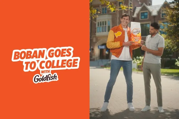 Goldfish Goes to College with NBA's Boban Marjanović