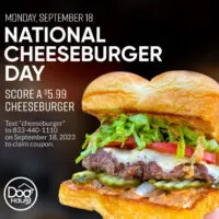 National Cheeseburger Day 2023