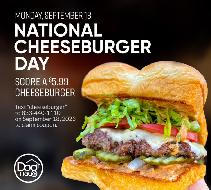 National Cheeseburger Day 2023 in the US - National Deals (Sept 18)