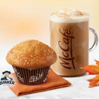McDonald's Canada Pumpkin Spice Latte and Maple & Brown Sugar Muffin 2023
