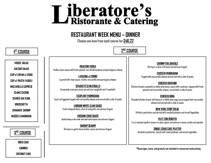 Maryland Restaurant Week 2023