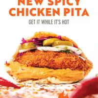 Naf Naf Grill Aims to Ignite Your Tastebuds with Sizzling New Offerings: Spicy Hummus and The Spicy Chicken Pita