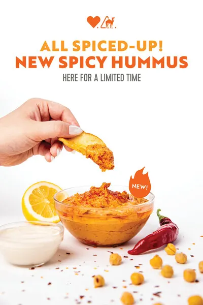 Naf Naf Grill Aims to Ignite Your Tastebuds with Sizzling New Offerings: Spicy Hummus and The Spicy Chicken Pita