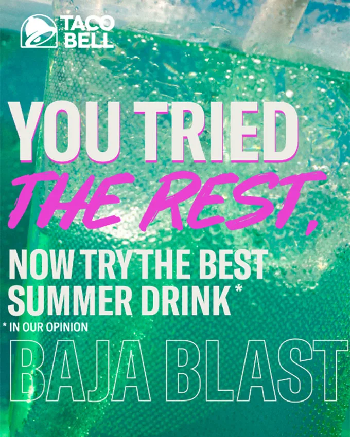 Taco Bell Canada FREE Baja Blasts Aug 30