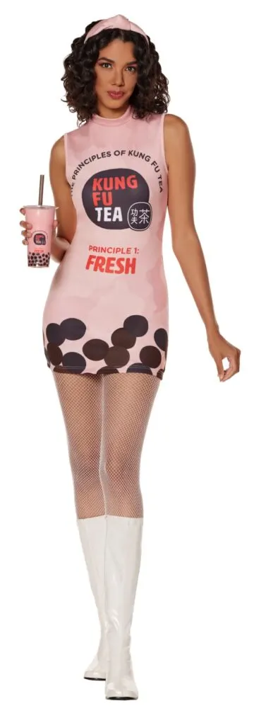 Spirit Halloween & Kung Fu Tea Bubble Up Exclusive Costumes and Drink for Halloween