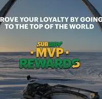 Subway&reg; Challenges Fans to Prove Their Loyalty by Racing to the Top of the World for One Million Subway MVP Rewards Points