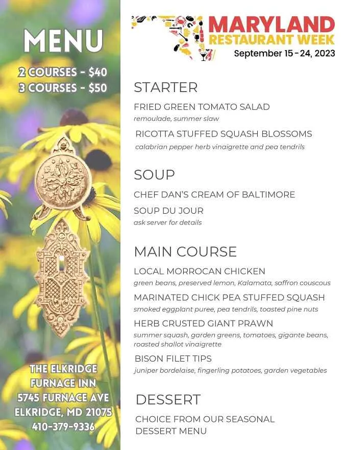 Maryland Restaurant Week 2023