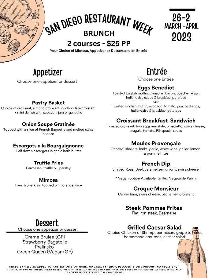 San Diego Restaurant Week 2023: Menus, Dates