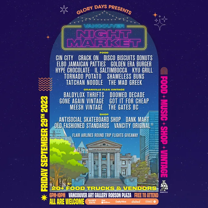 Vancouver Night Market Happening Sept 29