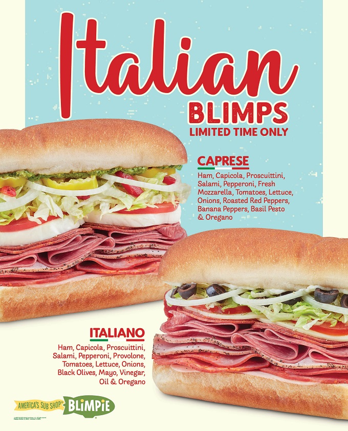 Blimpie Two New Italian Subs available for a Limited Time - Foodgressing