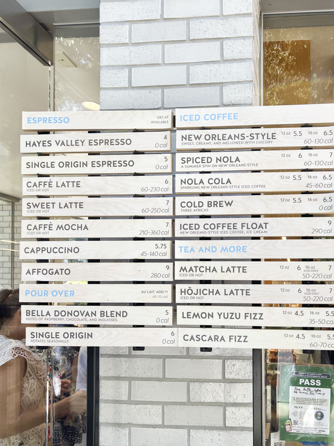 Interior menu board at newly opened Blue Bottle Coffee cafe at the Santana  Row shopping mall in the Silicon Valley, San Jose, California, December 12,  2019 Stock Photo - Alamy