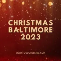 Christmas Baltimore 2023: Dinner, Turkey to Go, Restaurants