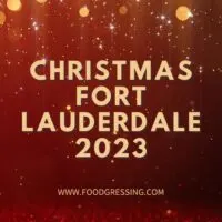 Christmas Fort Lauderdale 2023: Dinner, Turkey to Go, Restaurants