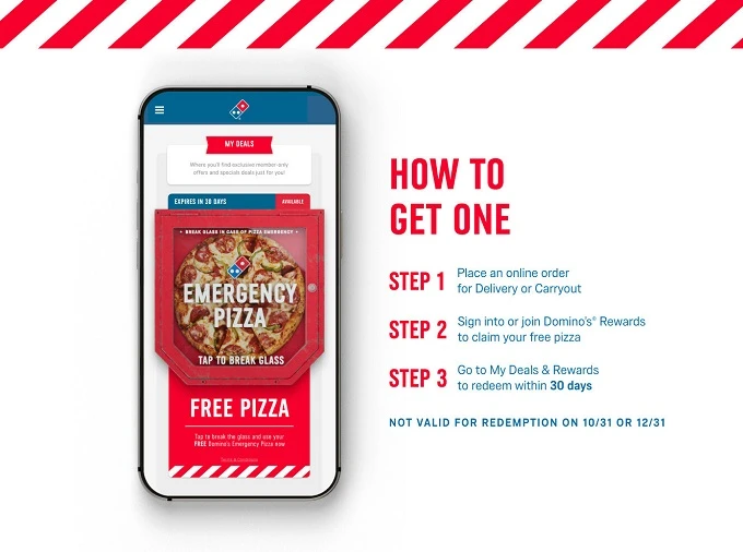 Sound The Alarm! Domino's Is Giving Away Free Emergency Pizzas!