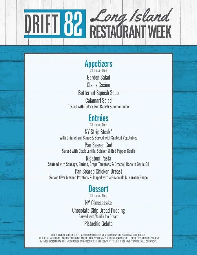 Long Island Restaurant Week 2023 Fall Edition Menus, Dates