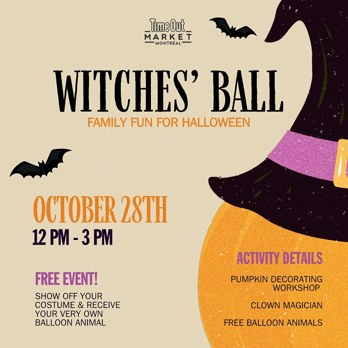 Time Out Market Montréal is Hosting Two Spooktacular Events for Everyone to Enjoy!!