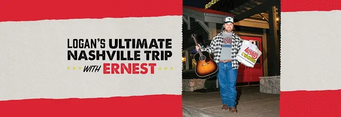 Logan's Roadhouse Announces The Ultimate Nashville Trip Giveaway With Country Music Artist Ernest