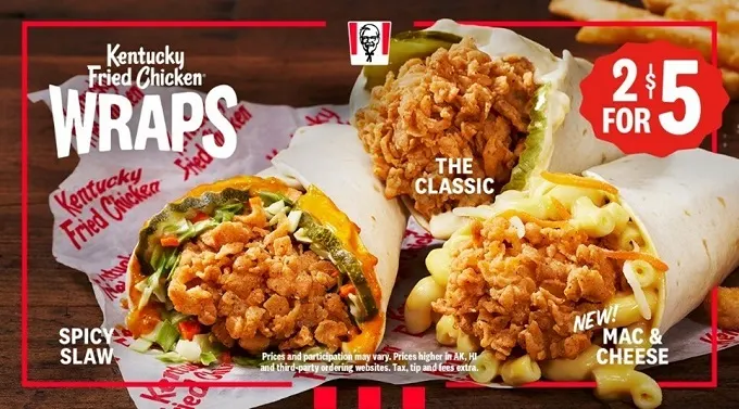Let The Countdown Begin! KFC Wraps Are Back Starting Nov. 12 At 2 For $5