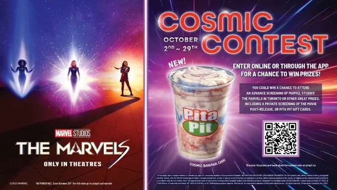 Pita Pit And Disney Marvel Studios Unleash Exclusive Contest: Win Big And Be A Part Of "The Marvels" Mania