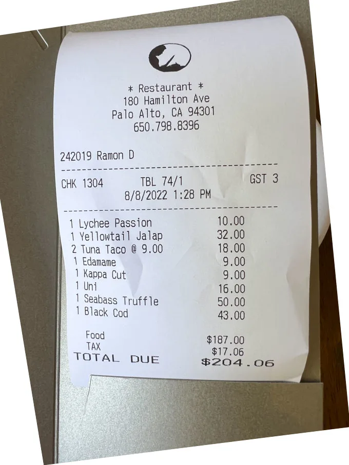 Nobu Palo Alto CA [Lunch Review]
