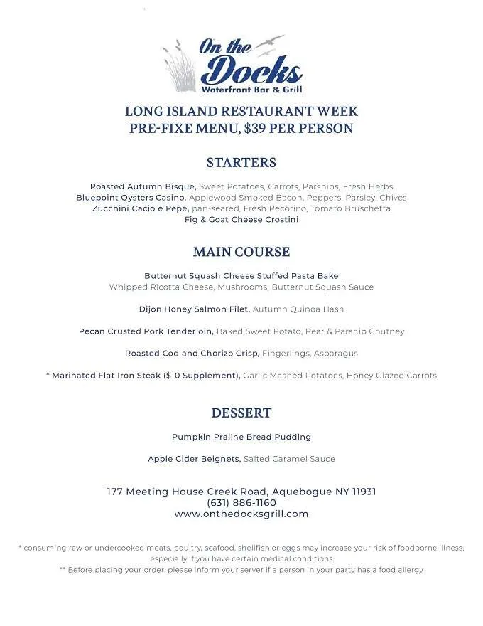 Long Island Restaurant Week 2023: Menus, Dates