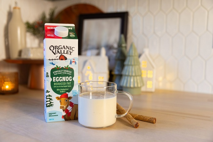 It's Here! Organic Valley Launches Limited-Time-Only Organic Reduced Fat Eggnog