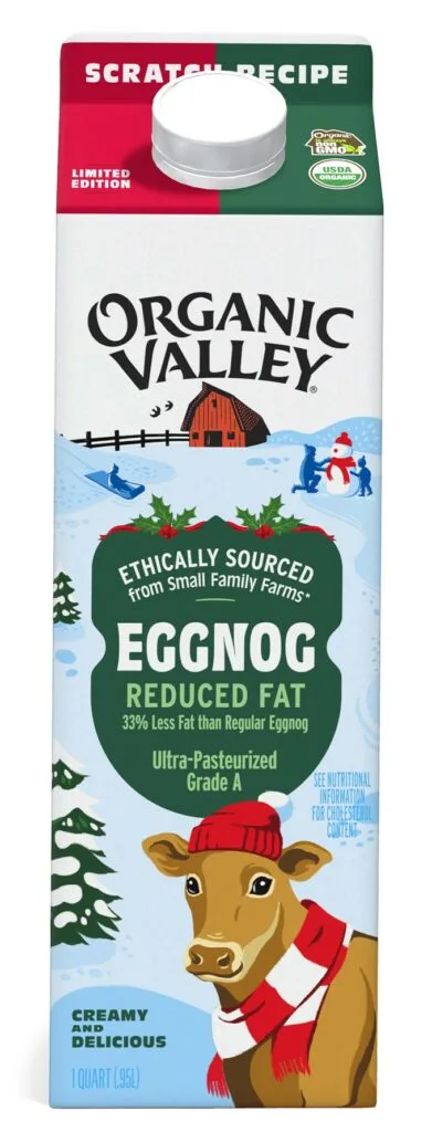 It's Here! Organic Valley Launches Limited-Time-Only Organic Reduced Fat Eggnog