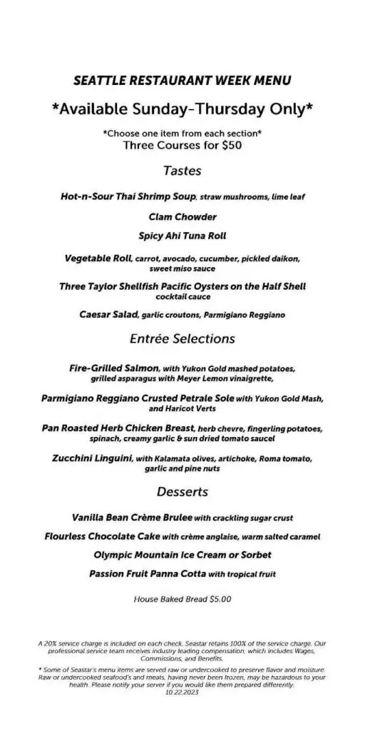 Seattle Restaurant Week 2023: Menus, Dates