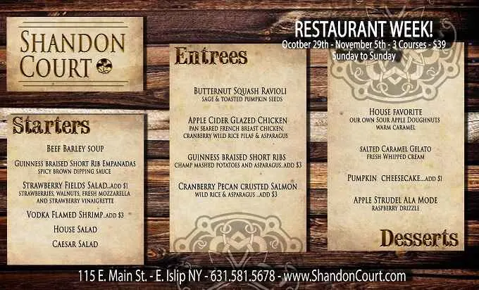 Long Island Restaurant Week 2023: Menus, Dates