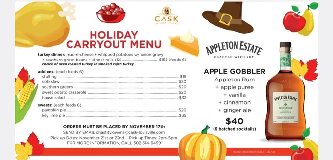 Thanksgiving Louisville 2023: Dinner, Turkey to Go, Restaurants
