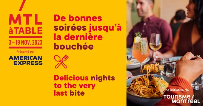 MTL&agrave;TABLE Montreal Restaurant Week 2023: Menus, Dates