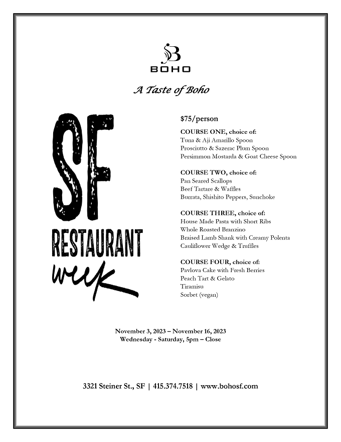 San Francisco Restaurant Week 2023: Menus, Dates