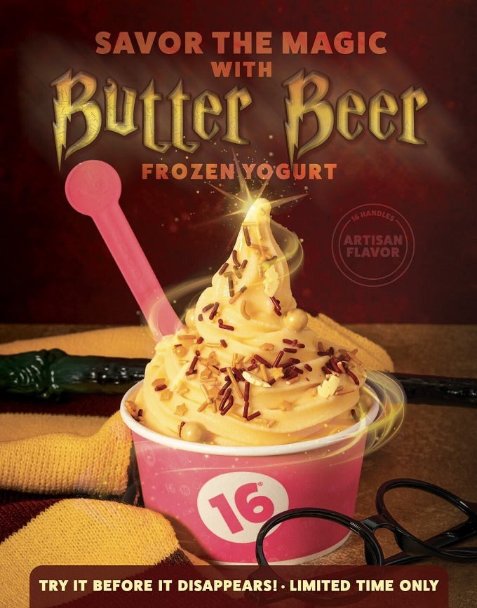 16 Handles Brews Up New Butter Beer Frozen Yogurt Foodgressing