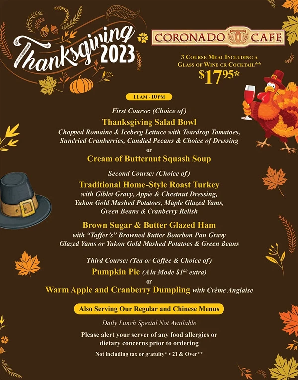 Thanksgiving Las Vegas 2023: Dinner, Turkey to Go, Restaurants