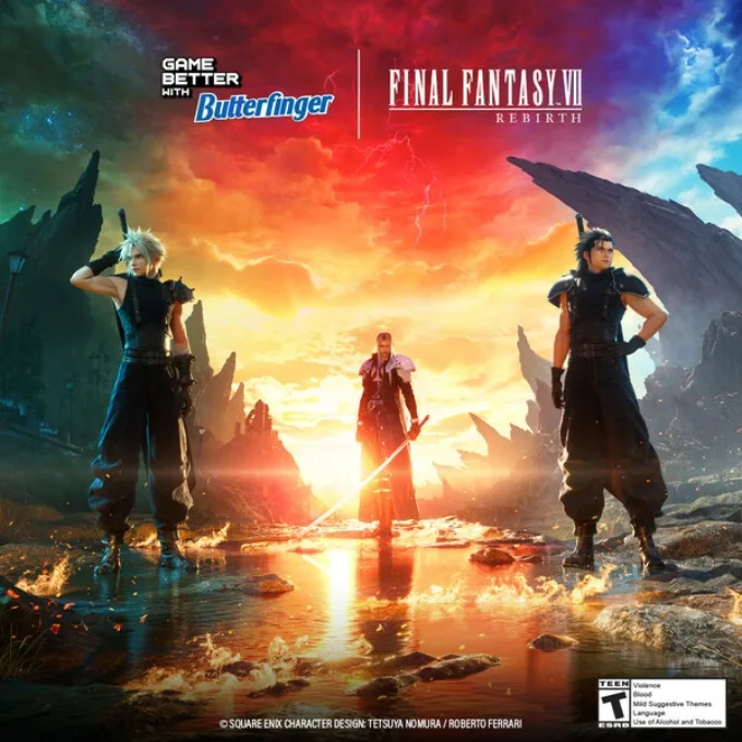 Butterfinger Celebrates FINAL FANTASY VII REBIRTH Launch with Unique In-Game Bonuses