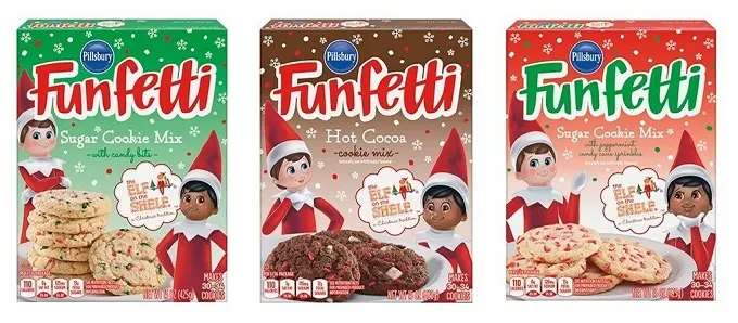 Sprinkle Joy This Season With Pillsbury Funfetti The Elf On A Shelf Cookie Mixes