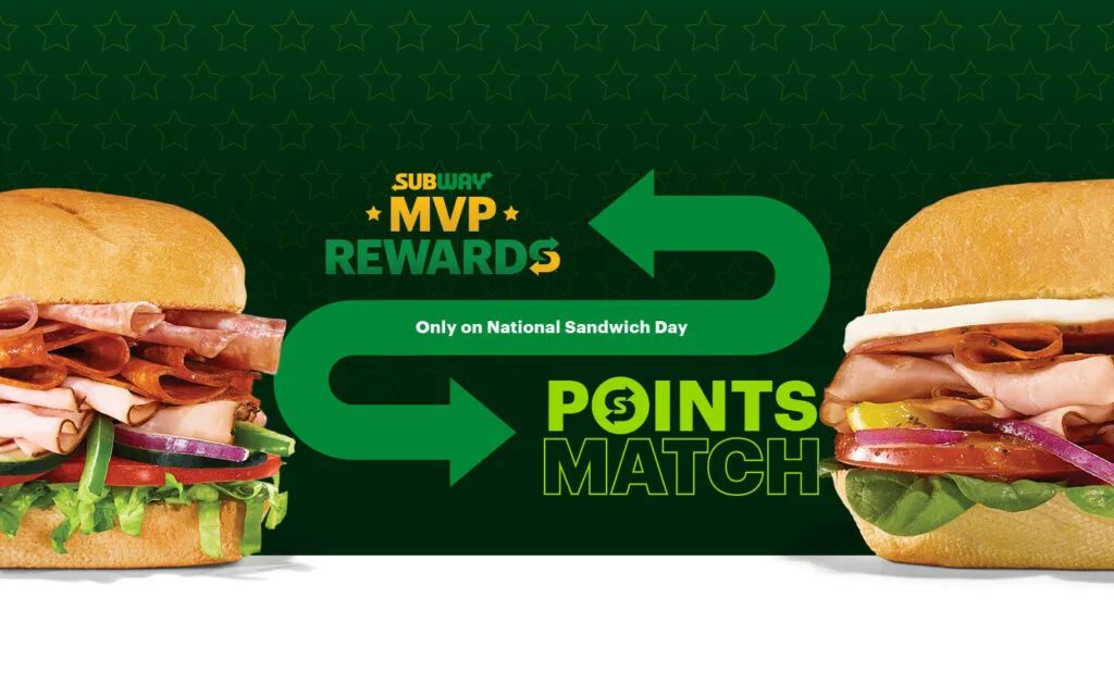 Subway Invites You To 'Refresh' Your Restaurant Loyalty By Matching Up To 25 Million Points On National Sandwich Day