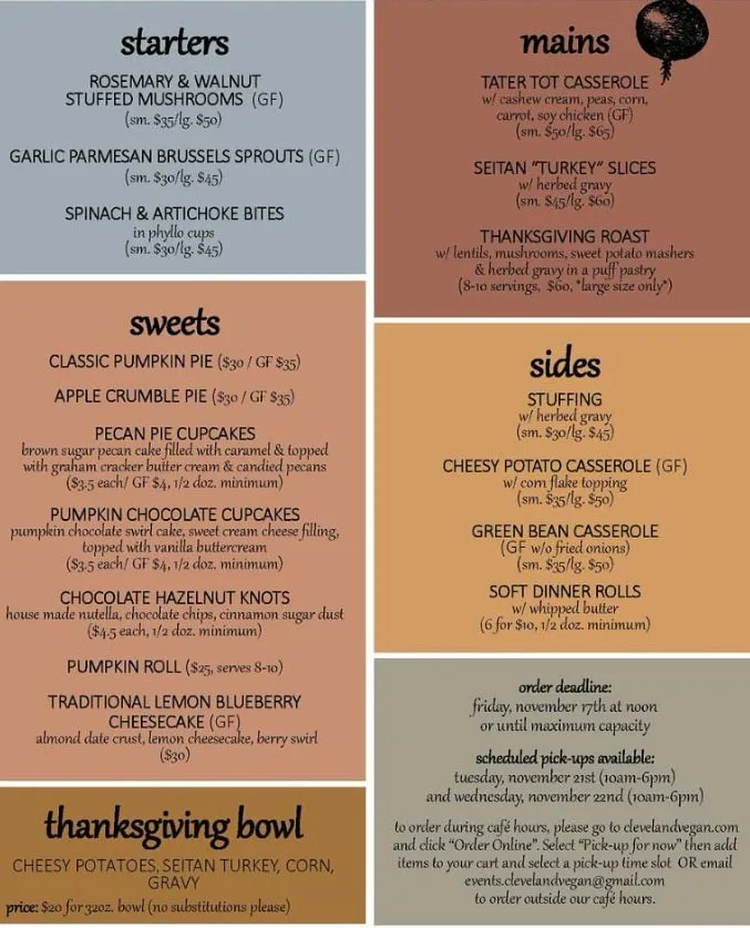 Northeast Ohio restaurants open on Thanksgiving Day 2023