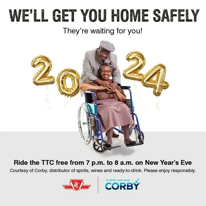 This New Year's Eve, Corby Spirit And Wine Has Your Ride Home Covered