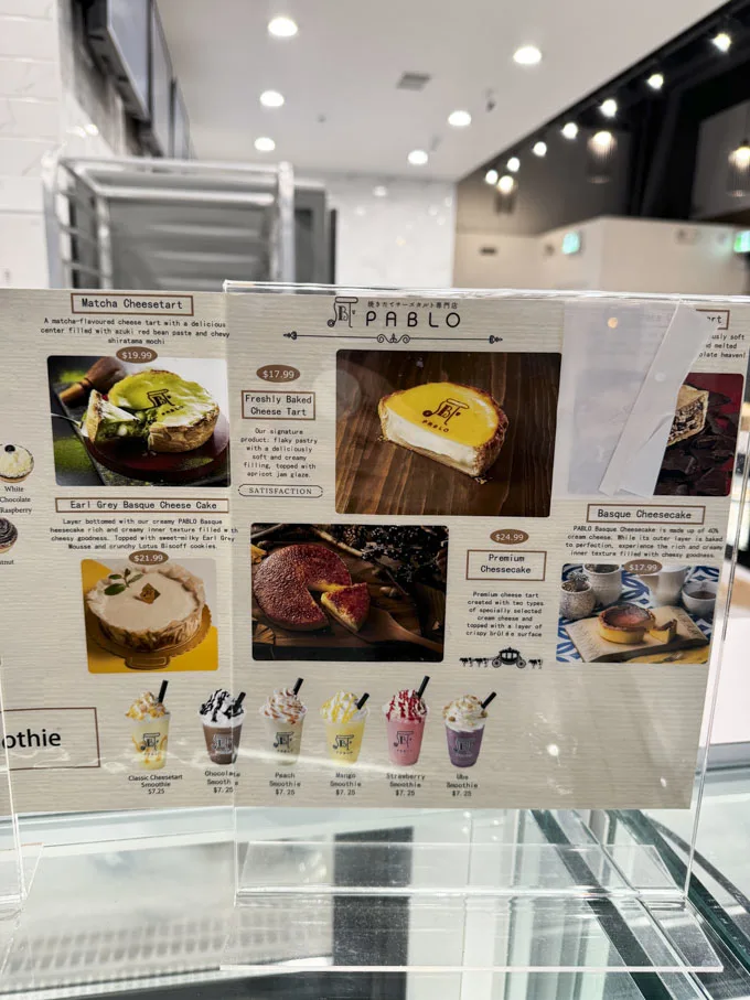 Pablo Cheese Tart Bakery & Cafe in Vancouver BC