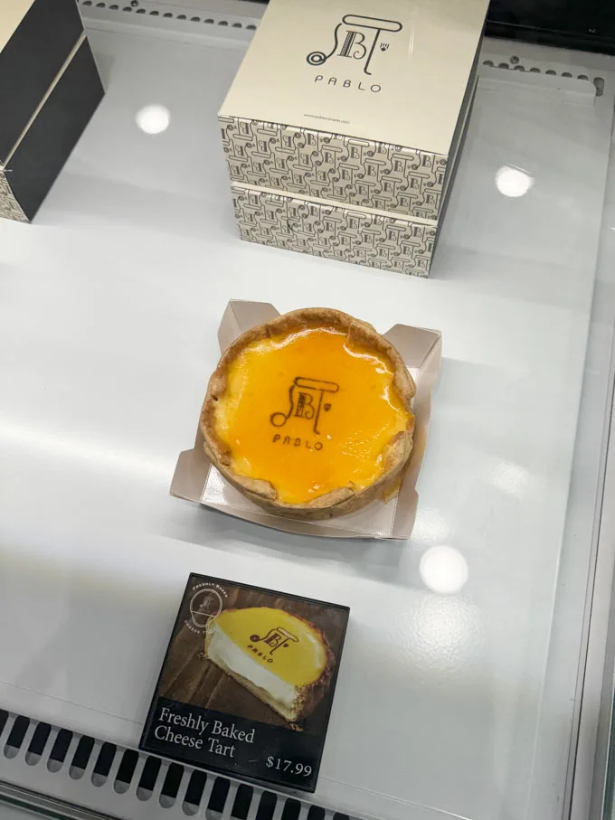 Pablo Cheese Tart Bakery & Cafe in Vancouver BC