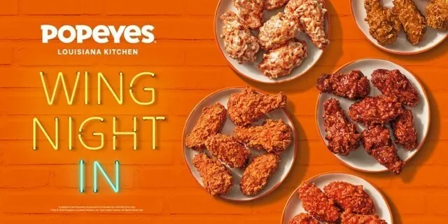 Popeyes Crashes The Wing Game, Adding Five Flavours Nationally To Its Menus