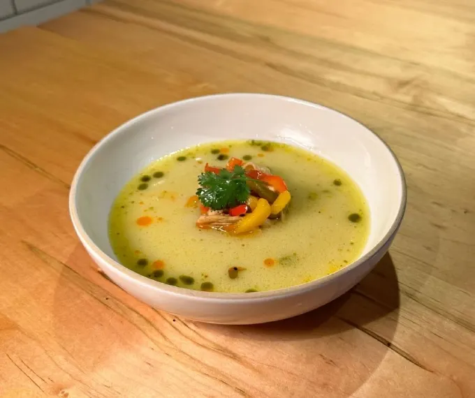 Rustic Chicken Soup Courtesy Of The Cottage Cheese