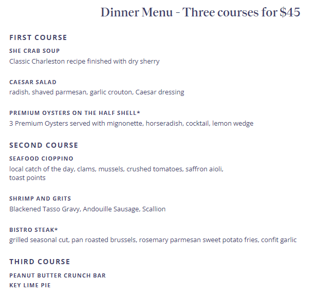 Charleston Restaurant Week 2024: Menus, Dates