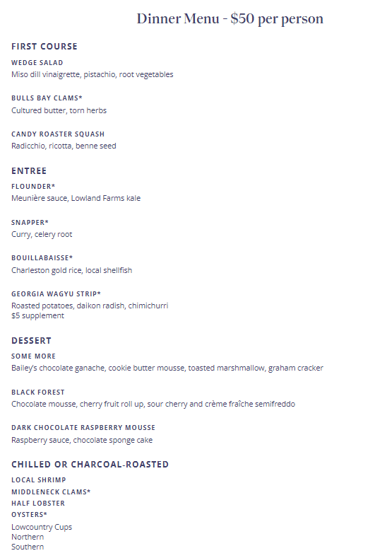 Charleston Restaurant Week 2024: Menus, Dates