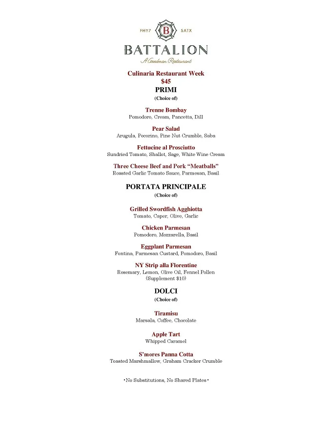Culinaria Winter Restaurant Week 2024: Menus, Dates