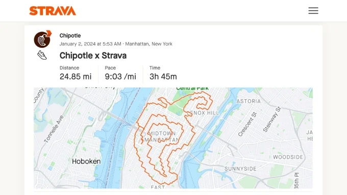 Chipotle And Strava Team Up To Help Fans Achieve Wellness Goals All January