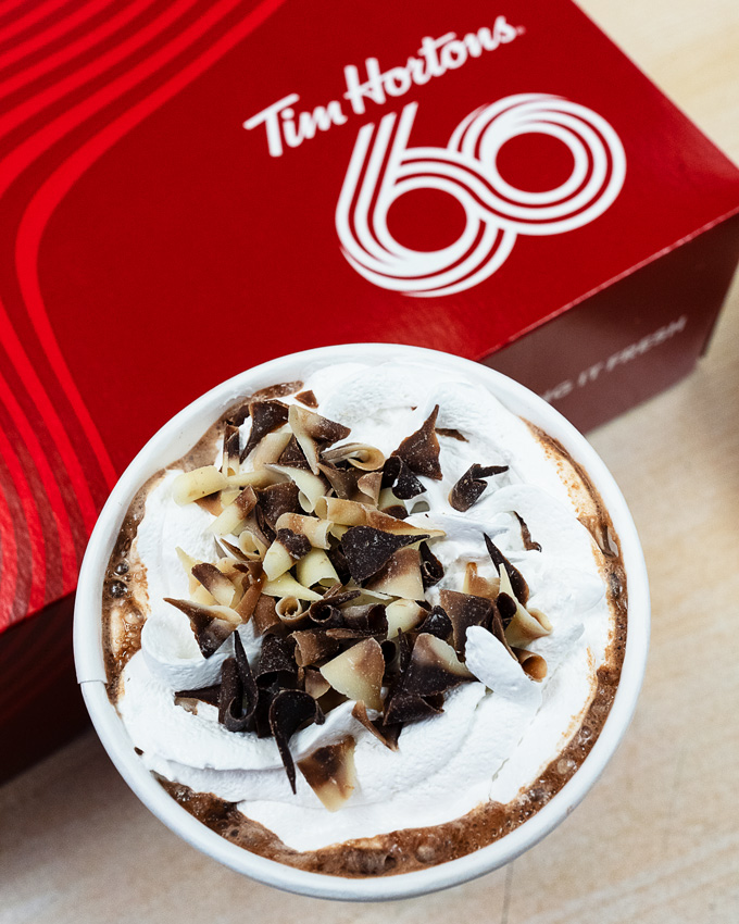 Tim Hortons Marble Swirl Hot Chocolate *NEW* - Foodgressing