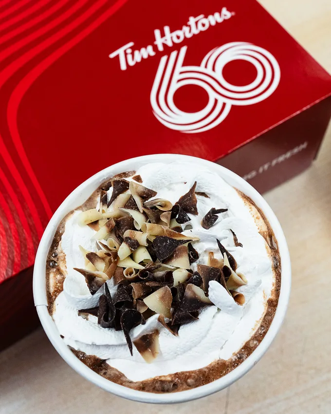 Tim Hortons Marble Swirl Hot Chocolate *NEW*