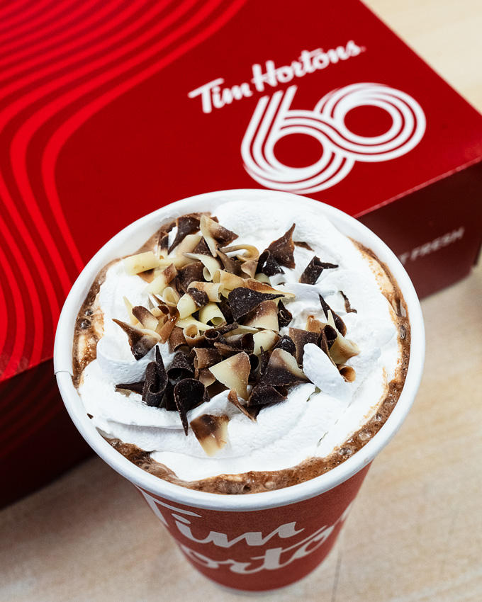 Tim Hortons Marble Swirl Hot Chocolate *NEW* - Foodgressing